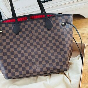 Authentic Louis Vuitton Damier Ebene Neverfull MM
